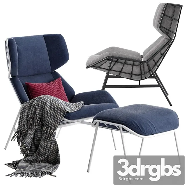 Varaschin summer set bergere armchair 3D Model Download Varaschin summer set bergere armchair 3D Model Download