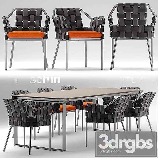 Varaschin Table and Chair 3D Model Download