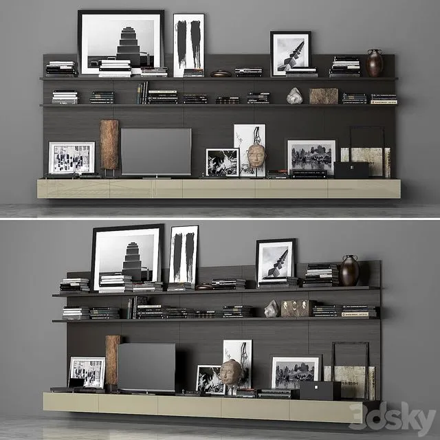 Varenna_Poliform_DAY_SYSTEM_12 3D Model Varenna_Poliform_DAY_SYSTEM_12 3D Model