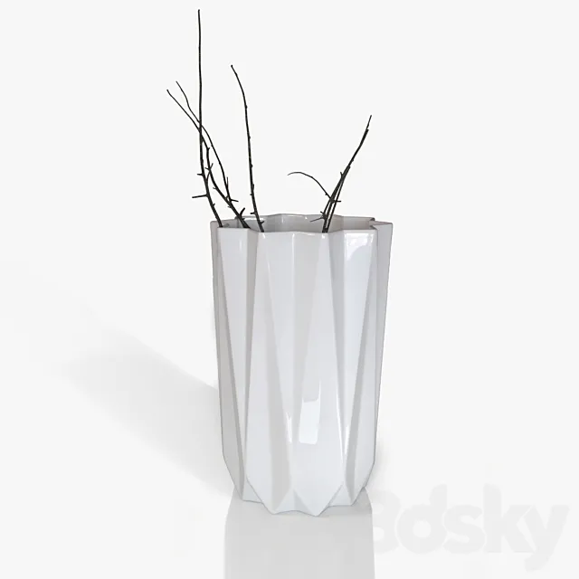 Vase Bloomingville Geometric (Corona + Vray) 3DModel