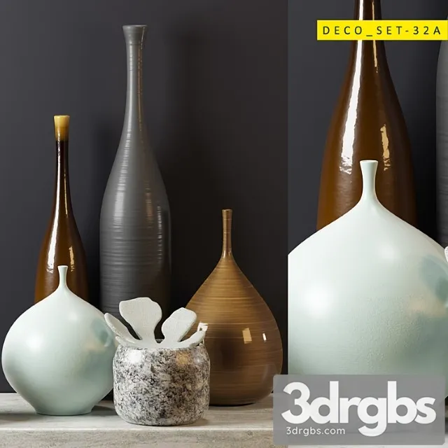 Vase Decoset 32 A 3D Model Download