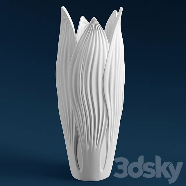 Vase flower blooms 3DModel
