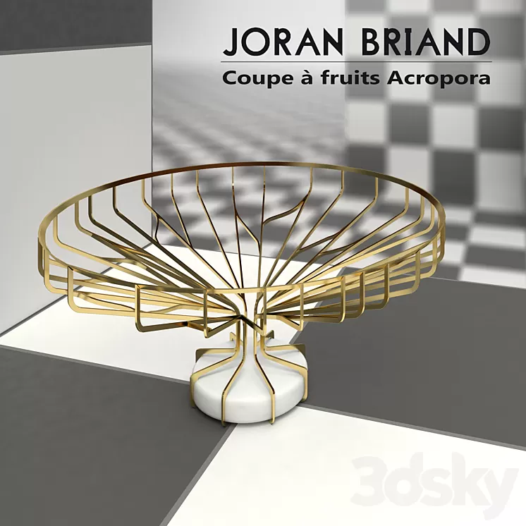 Vase for fruits Joran Briand Acropora 3D Model