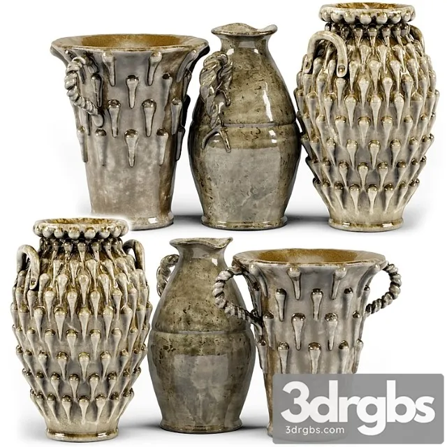 Vase French vase set 3D Model Download