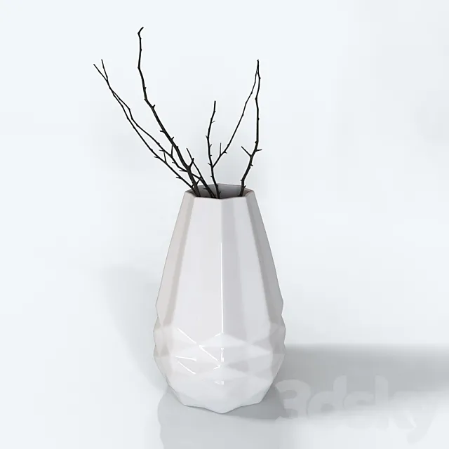 Vase – Geometric Base 3DModel