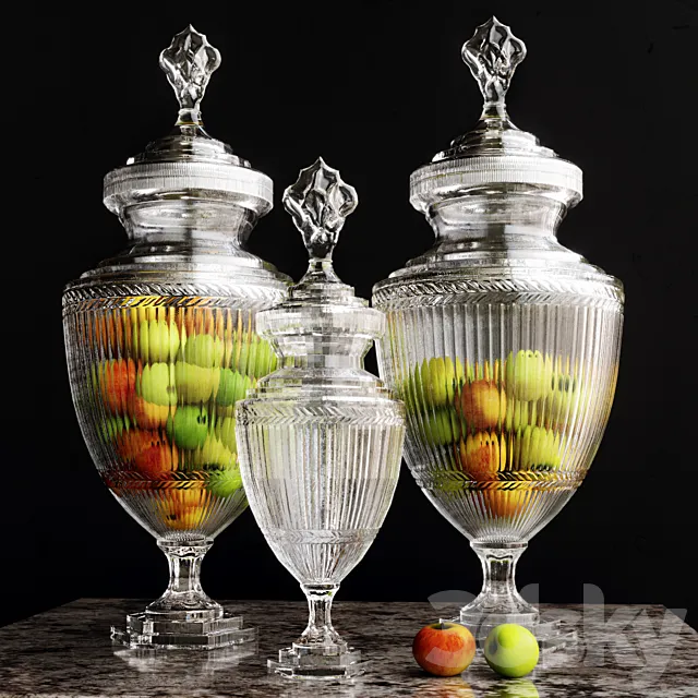 Vase Harcourt Glass L S 3D Model