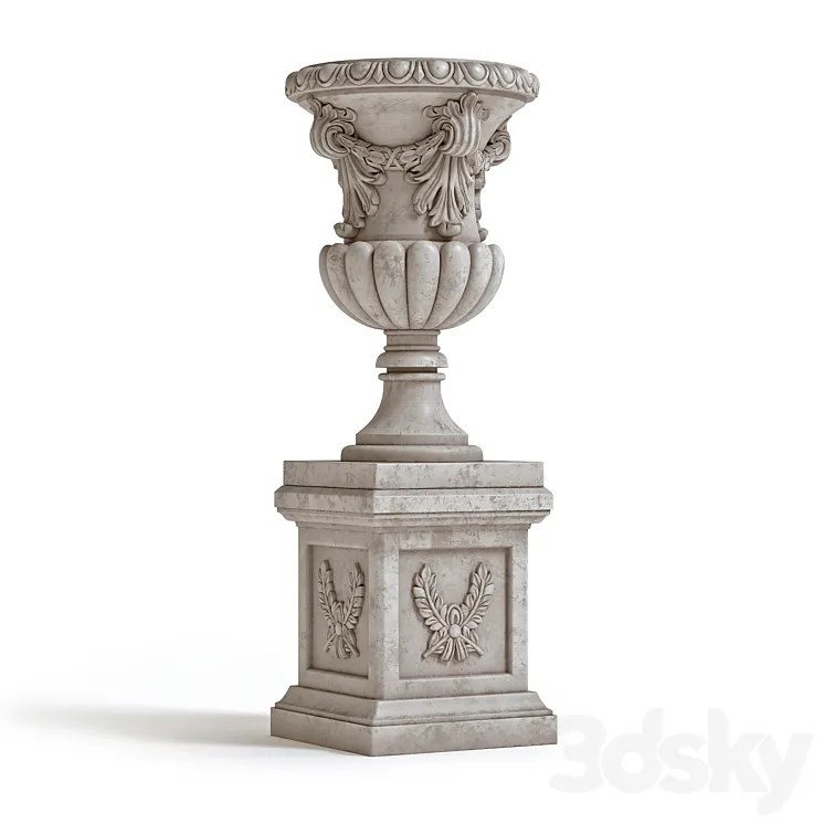Vase On Plinth 002 3D Model Free Download Vase On Plinth 002 3D Model Free Download