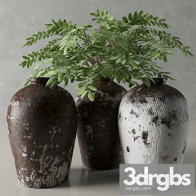 Vase Rh rice wine vessels 3D Model Download