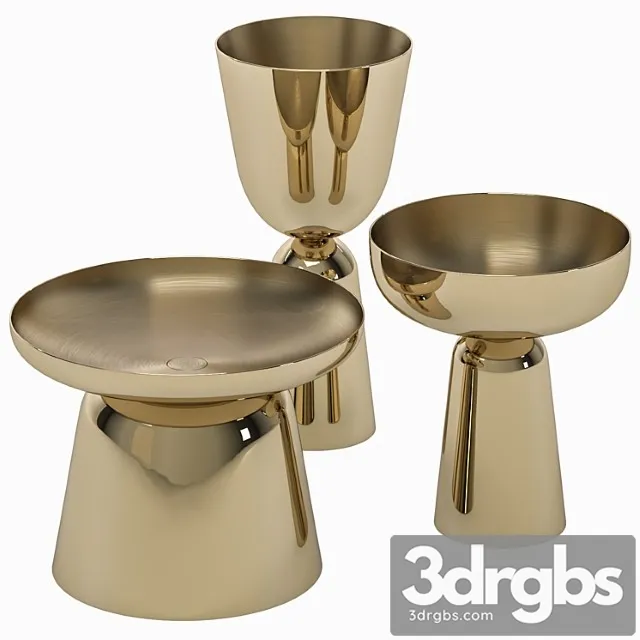 Vase Set of vases (flirt collection) 3D Model Download