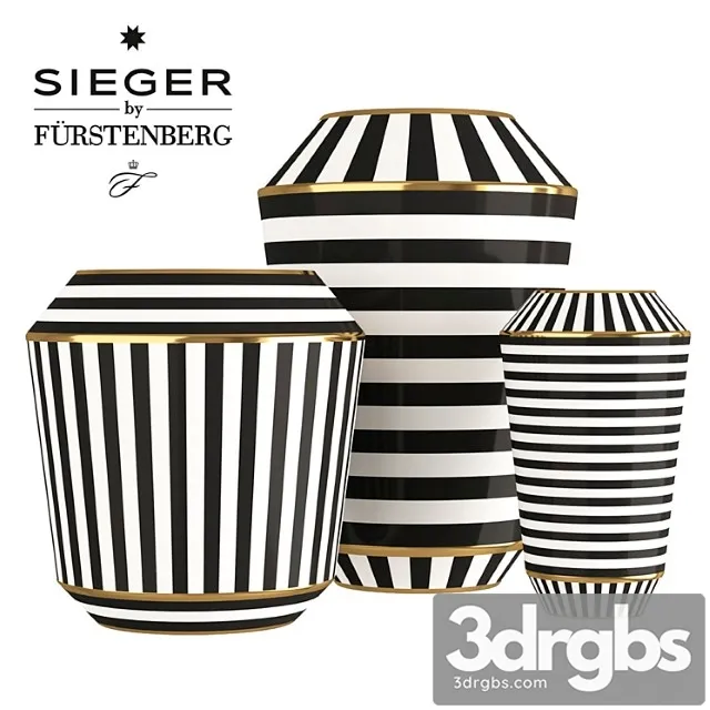 Vase Sieger by furstenberg luna vases 3D Model Download