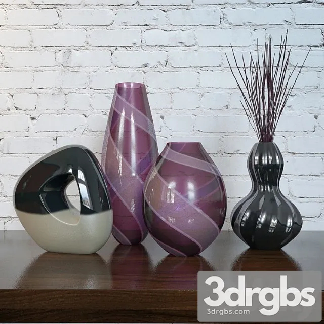 Vase Vases set 3D Model Download