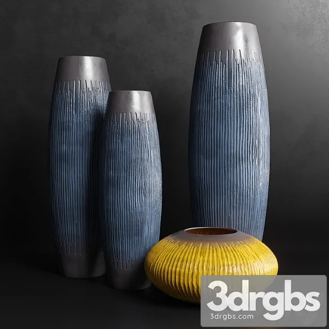 Vase Vases set 6 3D Model Download
