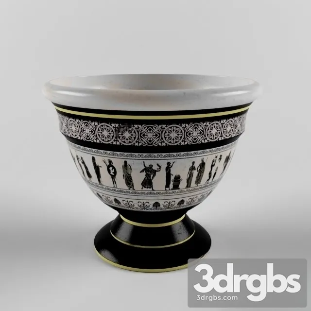 Vase With Antique Motifs 3D Model Download