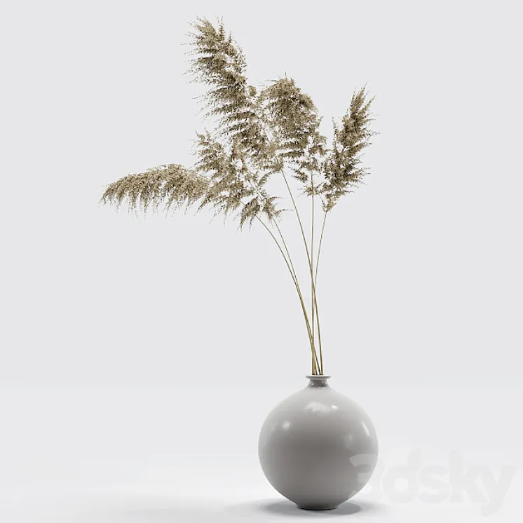 Vase with dried flowers 0002 3D Model Free Download Vase with dried flowers 0002 3D Model Free Download
