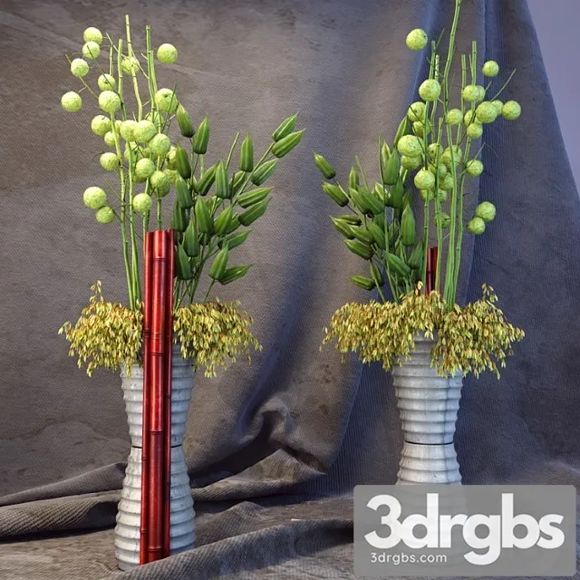 Vase With Flowers 1 3D Model Download Vase With Flowers 1 3D Model Download