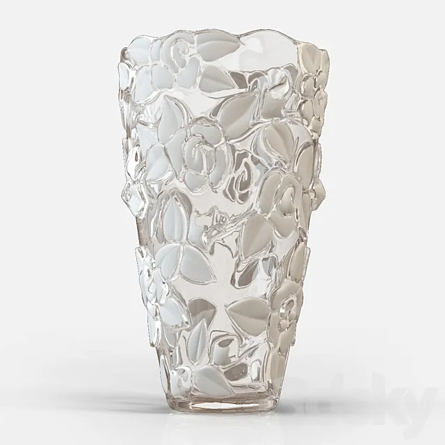 Vase with roses 3D Model