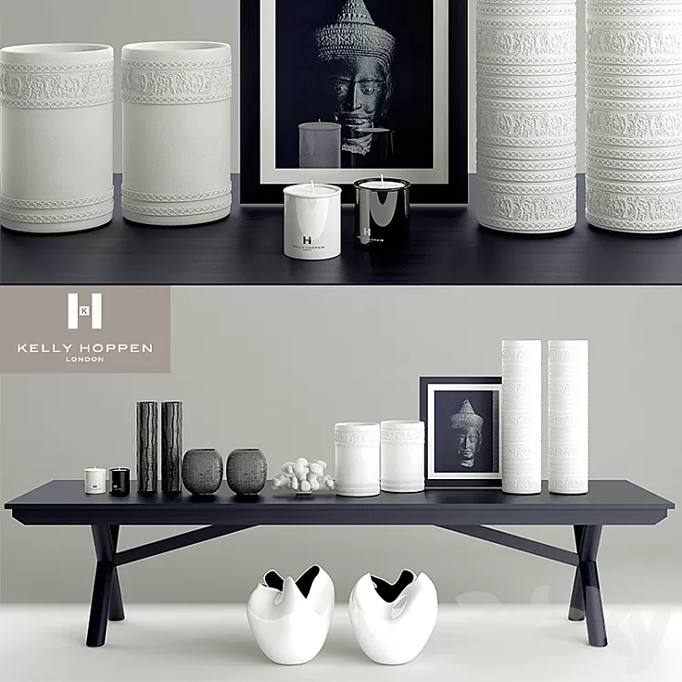 Vases and candles site kelly hoppen 3D Model