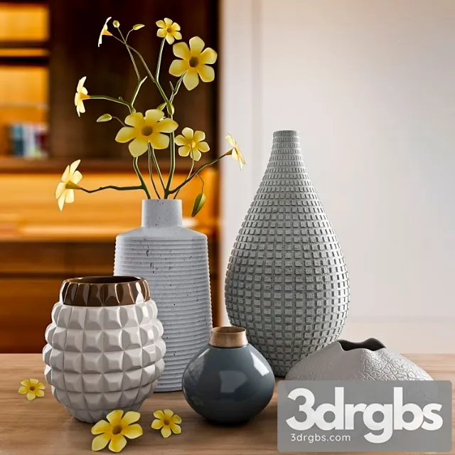 Vases And Flower Pots 3D Model Download Vases And Flower Pots 3D Model Download