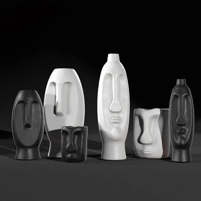 Vases in The Form of Idols 3D Model