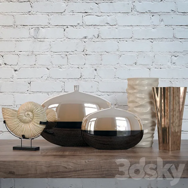 Vases set 07 3DModel