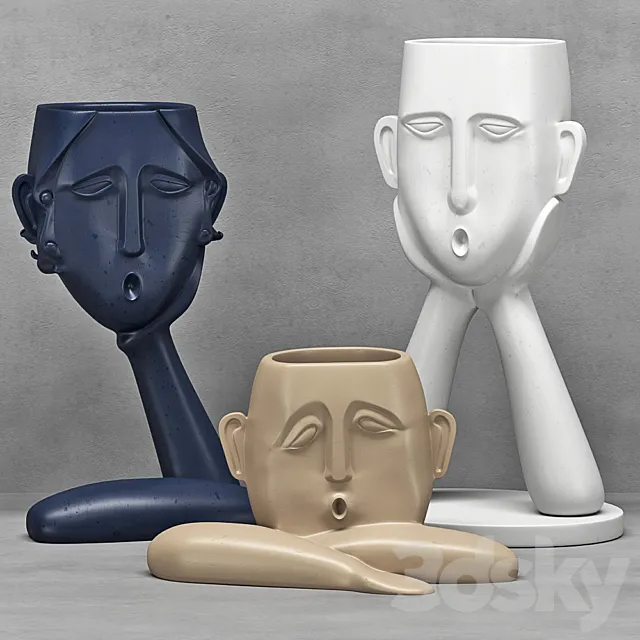 Vases set 3DModel