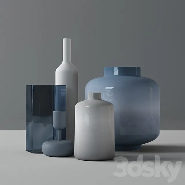 Vases set Kodin1 3DModel