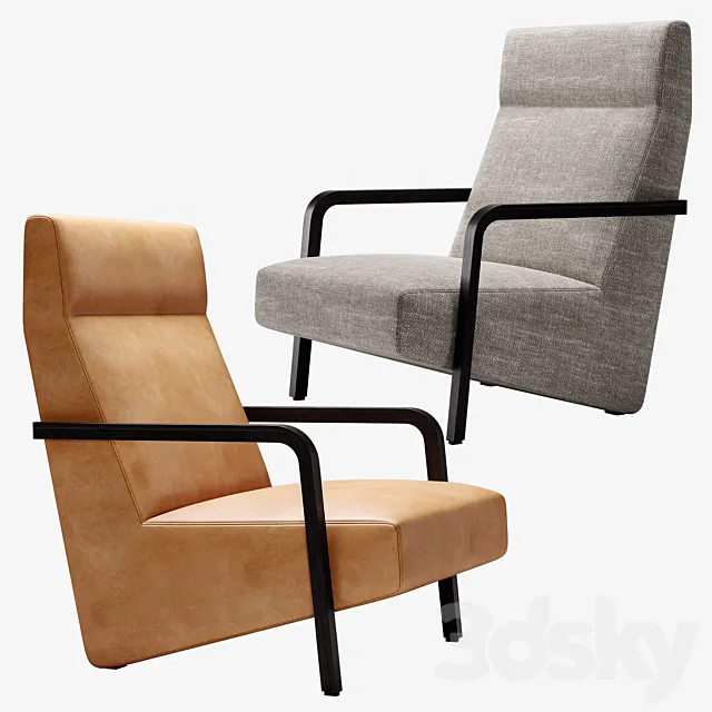 Vast 1 armchair 3D Model