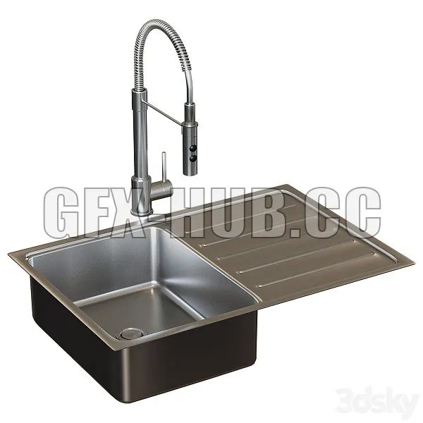 VATTUDALEN VATTUDALEN Single Mortise Sink 3D Model VATTUDALEN VATTUDALEN Single Mortise Sink 3D Model