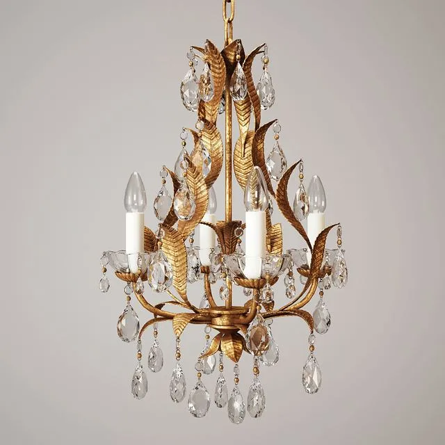 Vaughan Joliet Chandelier CL0078.GI 3D Model Vaughan Joliet Chandelier CL0078.GI 3D Model