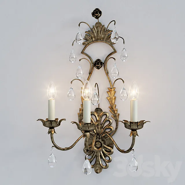 Vaughan wall lamp WA0206.GI.SE 3D Model Vaughan wall lamp WA0206.GI.SE 3D Model