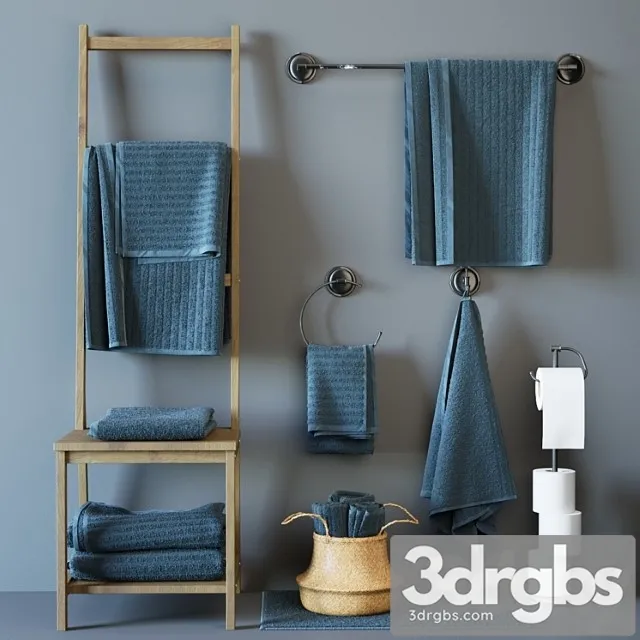Vaughn Bath Towels Set 2 3D Model Download
