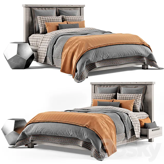 Vaughn Storage Bed 3D Model Vaughn Storage Bed 3D Model