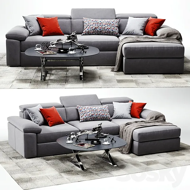 VAVICCI Diamante Corner Sofa 3D Model VAVICCI Diamante Corner Sofa 3D Model