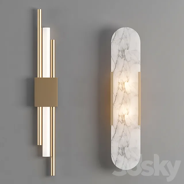 Vb sconce 3 Set 3D Model Vb sconce 3 Set 3D Model