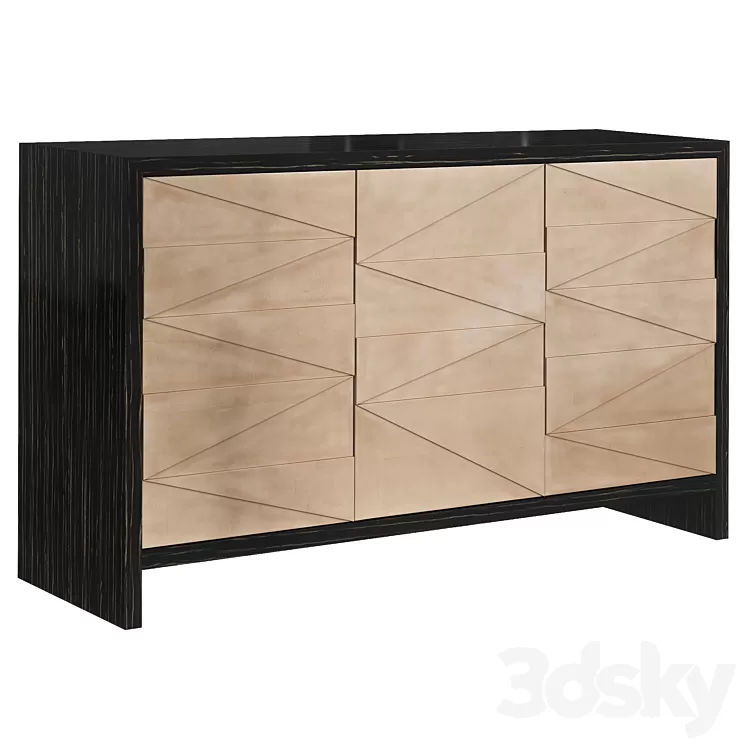 Vector Sideboard Caracole chest of drawers 3D Model Vector Sideboard Caracole chest of drawers 3D Model