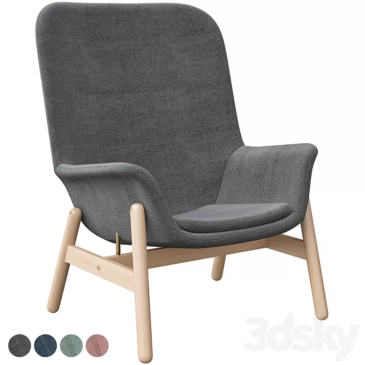 Vedbo Chair L Ikea 3D Model Vedbo Chair L Ikea 3D Model