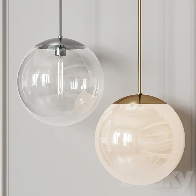 Vega Indoor-Outdoor Brass Gold and Black Nickel Pendant Light 3D Model Vega Indoor-Outdoor Brass Gold and Black Nickel Pendant Light 3D Model