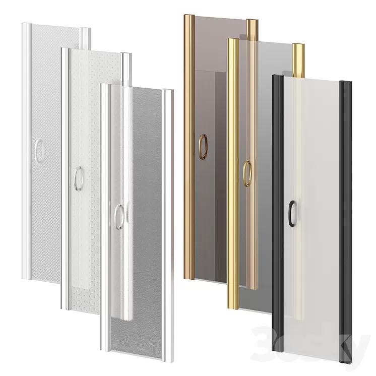 VegasGlass Shower Door EP 3D Model