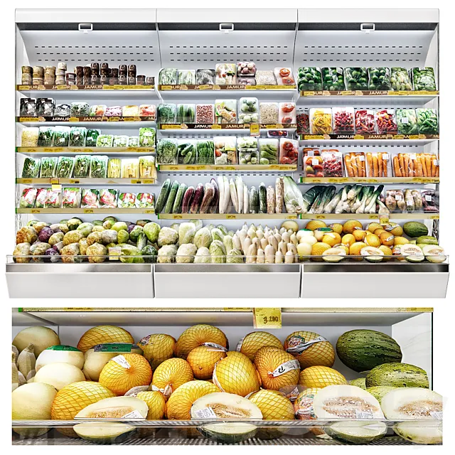 vegetable market 3D Model