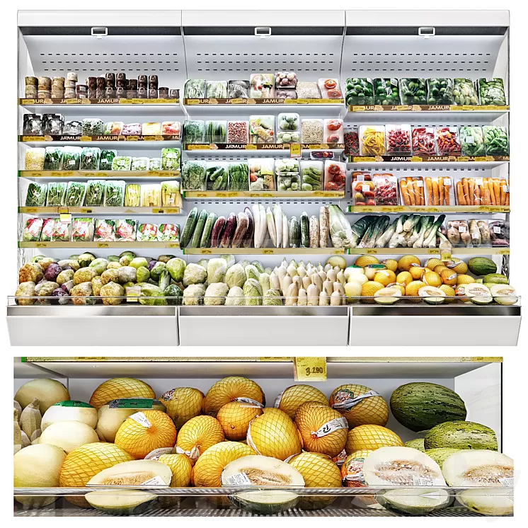 vegetable market 3D Model