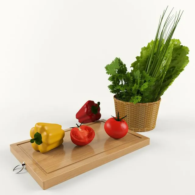 Vegetables for the kitchen 3D Model