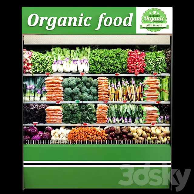 Vegetables fridge 2 3D Model