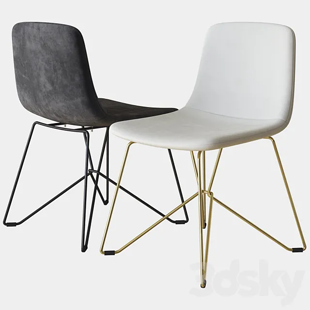 vela upholstered chair calligaris 3D Model