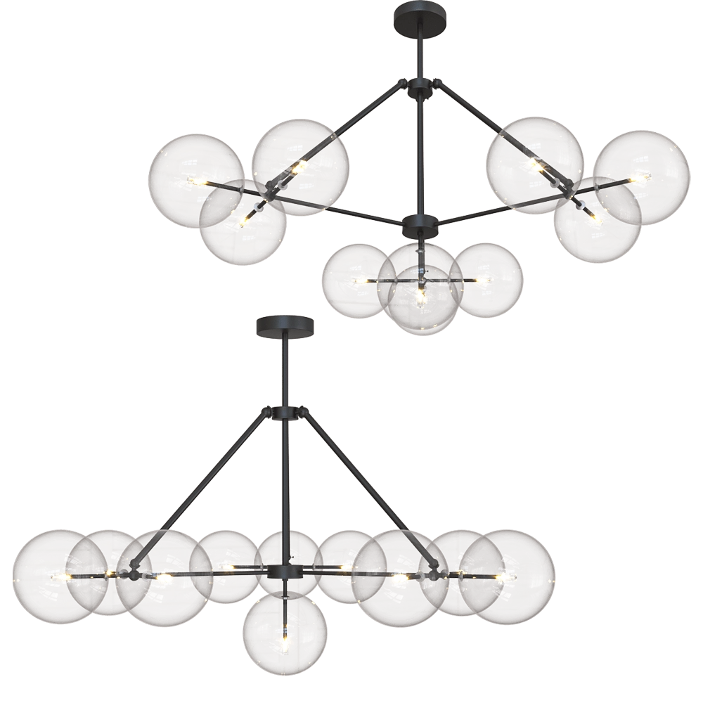 Vele Luce – Chandelier Universo VL2052L10 3D Model Vele Luce – Chandelier Universo VL2052L10 3D Model
