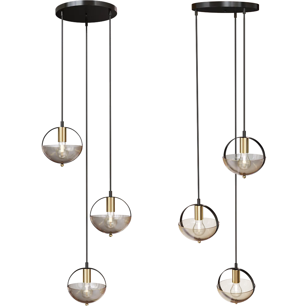 Vele Luce – Pendant lamp Broadway VL5362P23 3D Model Vele Luce – Pendant lamp Broadway VL5362P23 3D Model