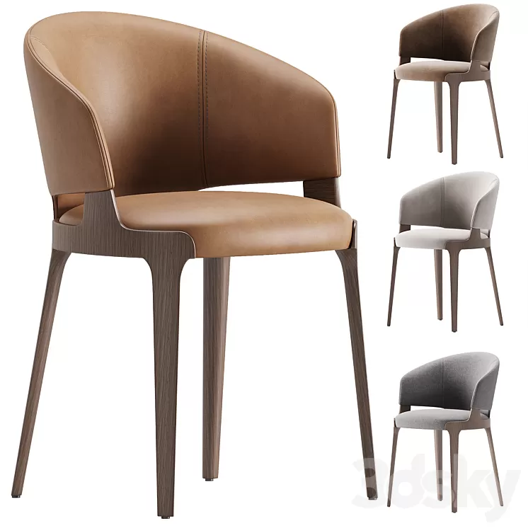 VELIS Potocco chair 3D Model Free Download
