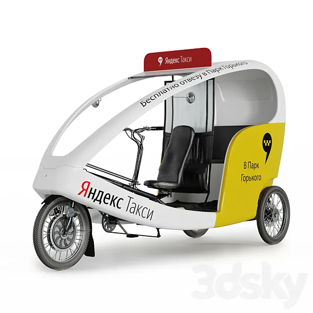 Velotaxi Yandex 3DModel