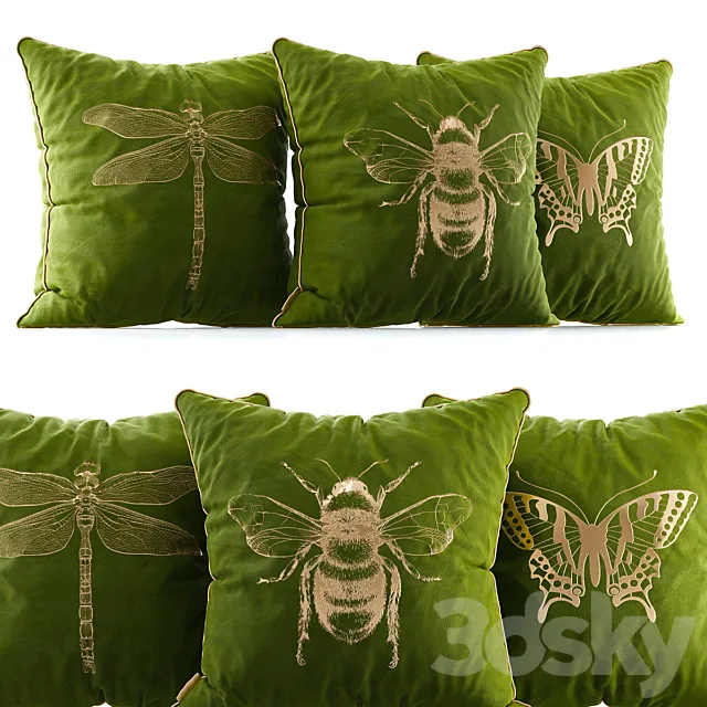 Velvet pillows 3DModel Velvet pillows 3DModel