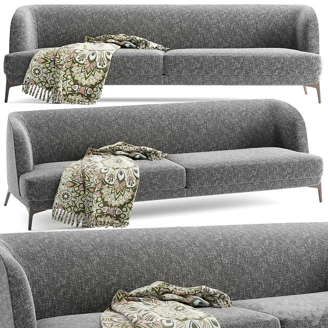 Velvet Sofa 2 by Matteo Zorzenoni (Novamobili) 3D Model