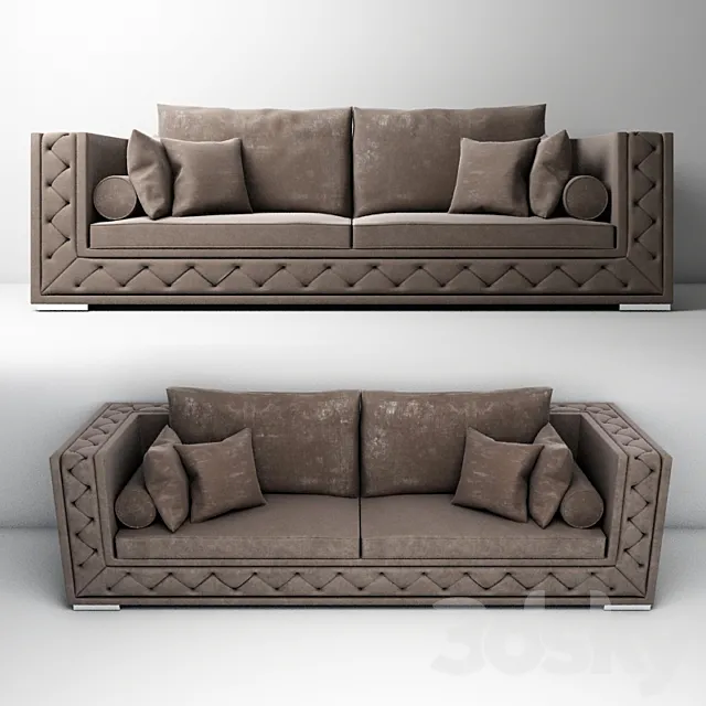 Velvet Sofa 3DModel Velvet Sofa 3DModel